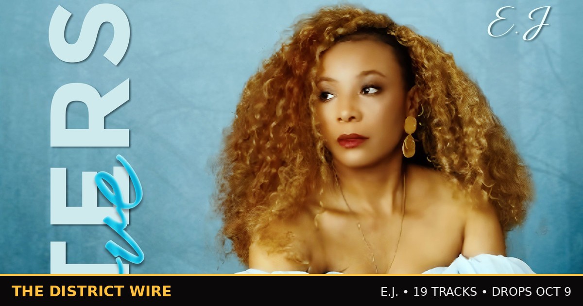 District Wire graphic: E.J. Announces 'Conversations With My Heart' — 19 Tracks, Out October 9